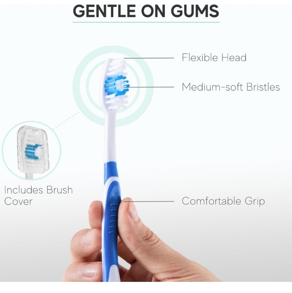 120 Pack Bulk Toothbrushes w/Cover Caps - Picture 3 of 6